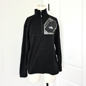 The North Face Black 1/4 Zip Pullover Comfy Fall Neutral School Travel Winter